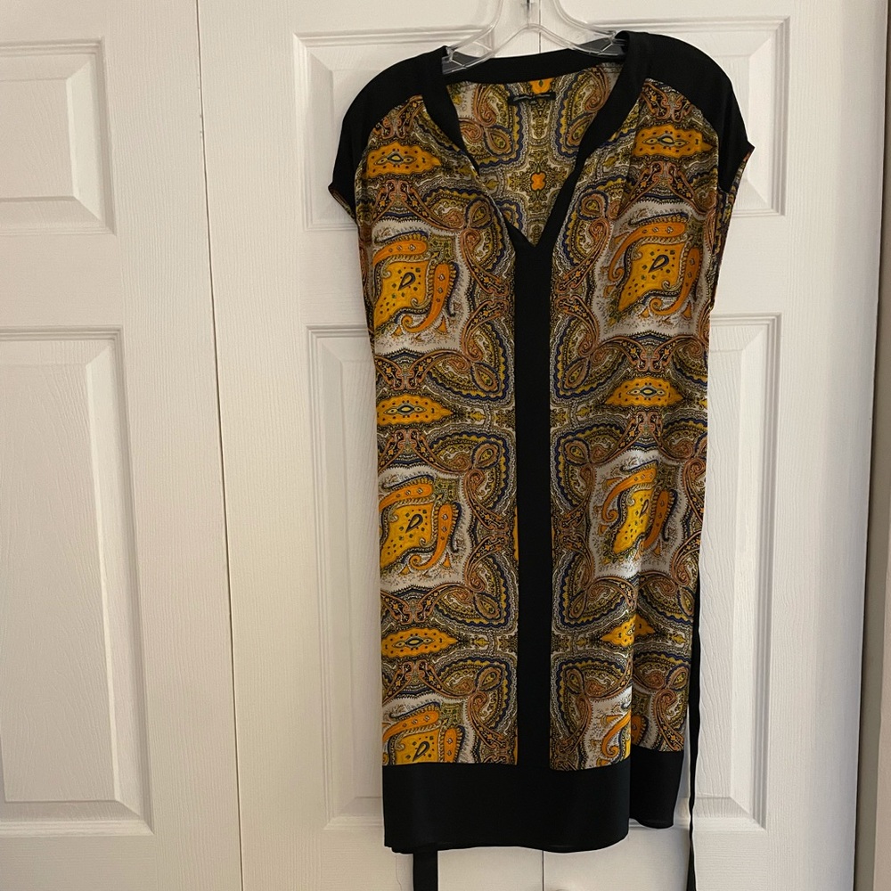 Paisley silk dress